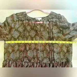 Sandy & Sid Snake Print Long Sleeve Women's Dress (448) thumbnail 8