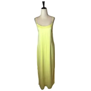 Something Navy Dress Women Large Yellow Silky‎ Essential Criss Cross Back Slip thumbnail 3