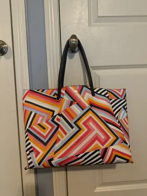 Tory Burch Colorful Tote Bag Purse thumbnail 1