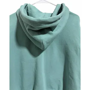Athleta Forever Fleece Full Zip Cropped Hoodie Turquoise Women's Size Medium thumbnail 4