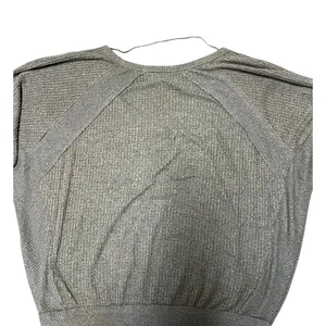 Free People We The Free Santa Clara Thermal Top Olive Green Waffle Knit Medium thumbnail 8