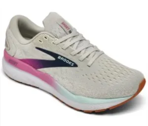 Brooks Ghost 16 Womens Running Shoes Grey Pink Mint Size 8.5 thumbnail 1