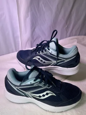 Saucony Women's Navy and Light Blue Running Sneakers thumbnail 2