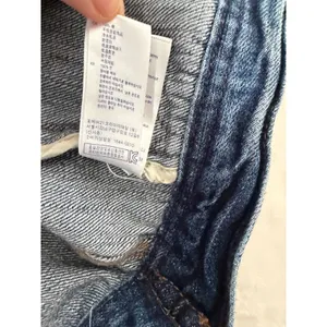 Forever 21 Premium Denim Vest Medium Wash Floral Lining‎ Distressed Blue Small thumbnail 6