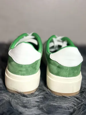 Madden Girl Y2K Navida Sneaker Green Platform White Strip Sneakers Size 9 thumbnail 9