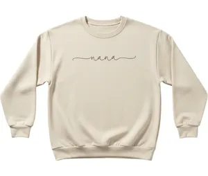 Nana‎ Sweatshirt Beige M Women Graphic Casual Gift Cozy Comfortable Soft Grandma thumbnail 1
