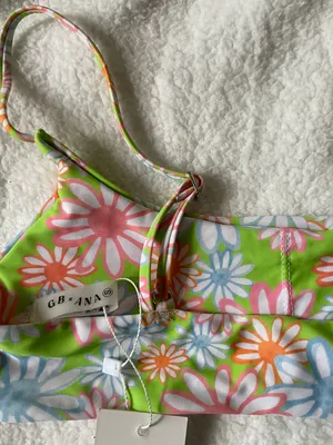 Grey Bandit X ANA Sold Out Green Floral Bikini S/M NWT thumbnail 5