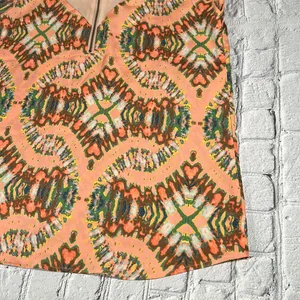 Collective Concepts Multicolor Watercolor Coral sleeveless Blouse size Large thumbnail 13