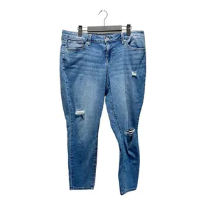 Lucky Brand Low Rise Lolita Skinny Jeans Distressed Stretch Medium Wash Sz 14/32 thumbnail 1