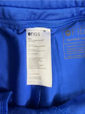 Figs Women's Technical Collection Royal Blue Joggers with Drawstring thumbnail 5