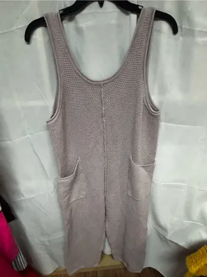 Free People Lavender Knit Tank Jumpsuit thumbnail 2