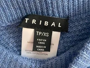 Tribal Blue Sweater Knit Pants thumbnail 8