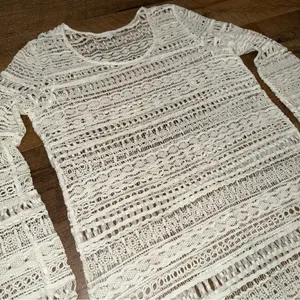 Tavik+ Cream Crochet Knit Swim Cover Up thumbnail 2