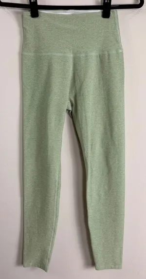 Beyond Yoga Spacedye High Waisted Leggings Sage Green Heathered Small thumbnail 1