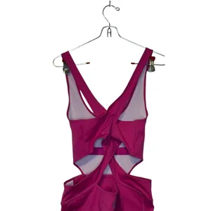 Free People Womens Jumpsuit Back It Up Pink‎ Dragonfruit One Piece Medium NWT thumbnail 11
