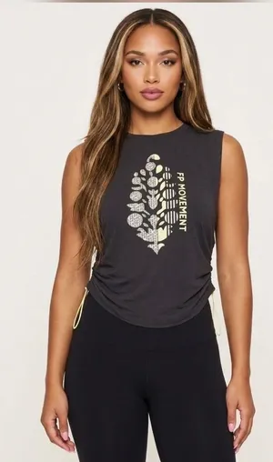 Free People Movement Tempo Sport Mode Logo Muscle Tank thumbnail 1