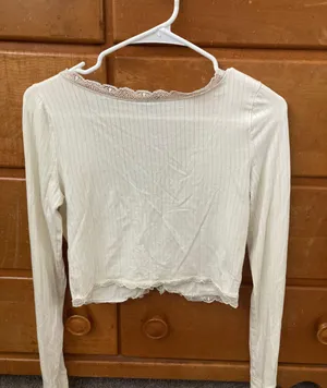 UO White Cropped Top thumbnail 3
