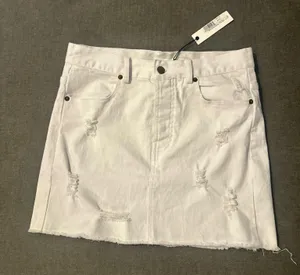 Olivaceous White Jean Skirt thumbnail 1