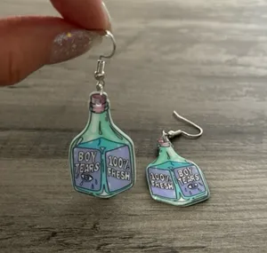 Handmade “Boy Tears” Dangle Earrings thumbnail 3