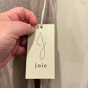 Joie Women Taupe Linen Blend V-Neck Knit Sweater Vest Tank Top L NWT Lagenlook thumbnail 3