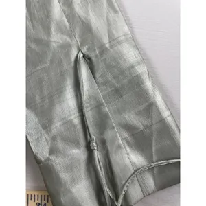 Nasty Gal Satin Cropped Blazer Size 4 Mint Shimmer New With Tag thumbnail 8