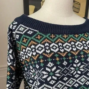 Urban Outfitters BDG Nordic Fair Isle Crop Sweater S thumbnail 3