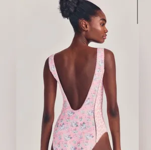 Love Shack Fancy Scoop Back Swimsuit thumbnail 2