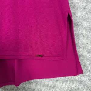 Tahari Size-1X Woman Tunic Top Magenta Purple High Low Knit thumbnail 5