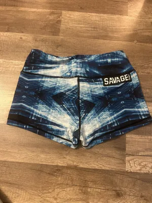 Savage workout shorts Blue Size XS thumbnail 2