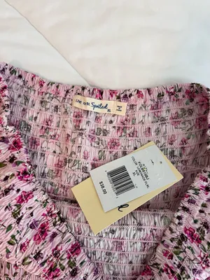 NWT smocked floral mini skirt thumbnail 2