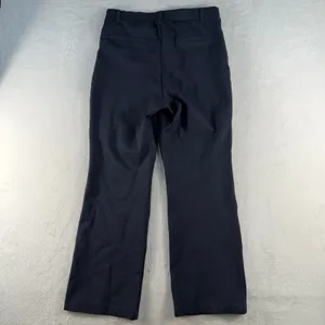 Quince S Straight Leg Ultra-Stretch Ponte Pants Navy Blue Officecore High Rise thumbnail 7