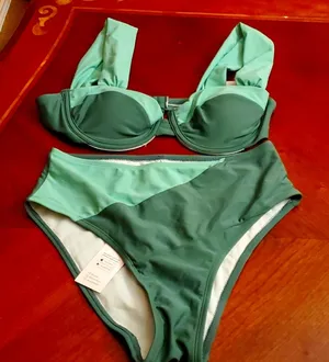 Cupshe Tempest Underwire Mesh Bralette M & High Waist Cheeky Bikini Set SZ S thumbnail 1