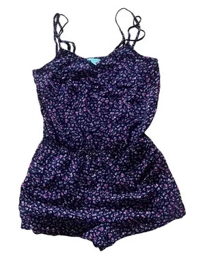 American Eagle Floral Strappy Boho Romper | S thumbnail 1