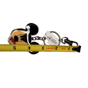 Mickey Mouse 2 Face Key Chain 5.5" New thumbnail 3