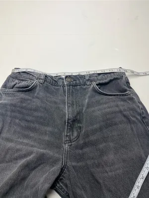 Reformation Jeans Cary High Rise Slouchy Wide Leg Jean Womens 29 Faded Black thumbnail 5