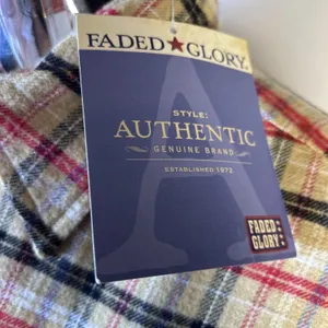 Faded Glory Women’s Size M Plaid Flannel Shirt Western Pullover Zipper New thumbnail 5