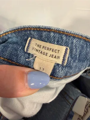 Classic Blue Madewell the Perfect Vintage Jeans - Timeless Straight Fit thumbnail 3