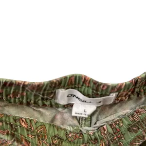 Viscose Oneill Fran Green Floral Print Drawstring Waist 4 Pocket Shorts Womens L thumbnail 10