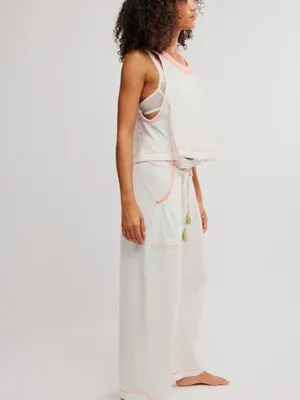 FREE PEOPLE NWT Weekender Lounge Set / Ivory Combo thumbnail 6