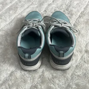 L. L. Bean Light‎ Blue and Tan Sneakers Womans Size 9.5 thumbnail 4