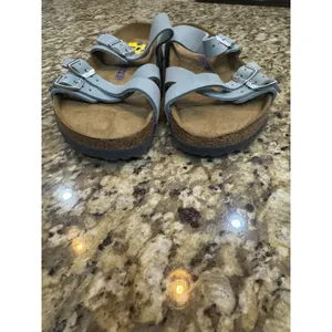 Birkenstock Franca Stone Blue Size 39 US Women's 8 Strappy Slide Sandal thumbnail 7