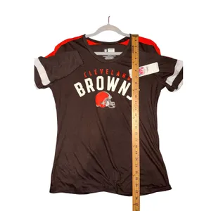 Cleveland Browns Womens Scoop Neck Tee, Medium thumbnail 6