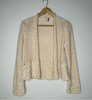Anthropologie Akemi + Kin Cream Open Cardigan Sweater Size Small thumbnail 1
