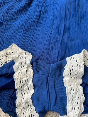 Shinestar Open Back Lace Trim Romper thumbnail 2