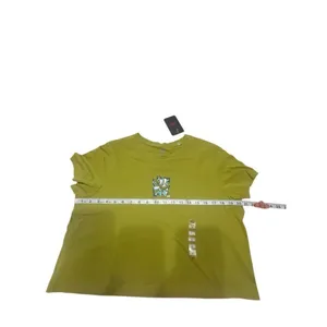 Levi Womans Crop Tee Sz L Green NWT thumbnail 6