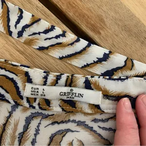 Grifflin Paris Zebra Print Wrap Skirt L thumbnail 5