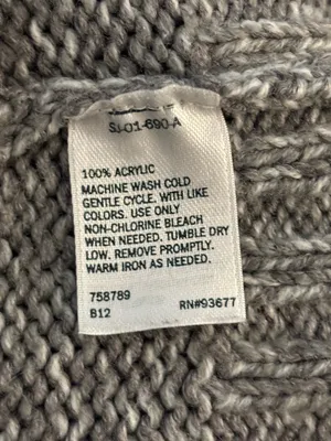 St. John's Bay Cardigan Women’s Size S Gray Cable Knit Sweater thumbnail 13