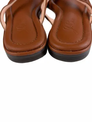 J. CREW Menorca Padded Leather Thong Sandals Brown Size 9 thumbnail 8