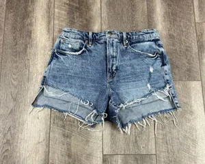 Good American Raw Hem Jean Shorts  thumbnail 1