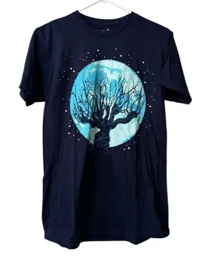 Harry Potter T Shirt Size Medium Cotton Short Sleeve Glow In The Dark‎ thumbnail 1
